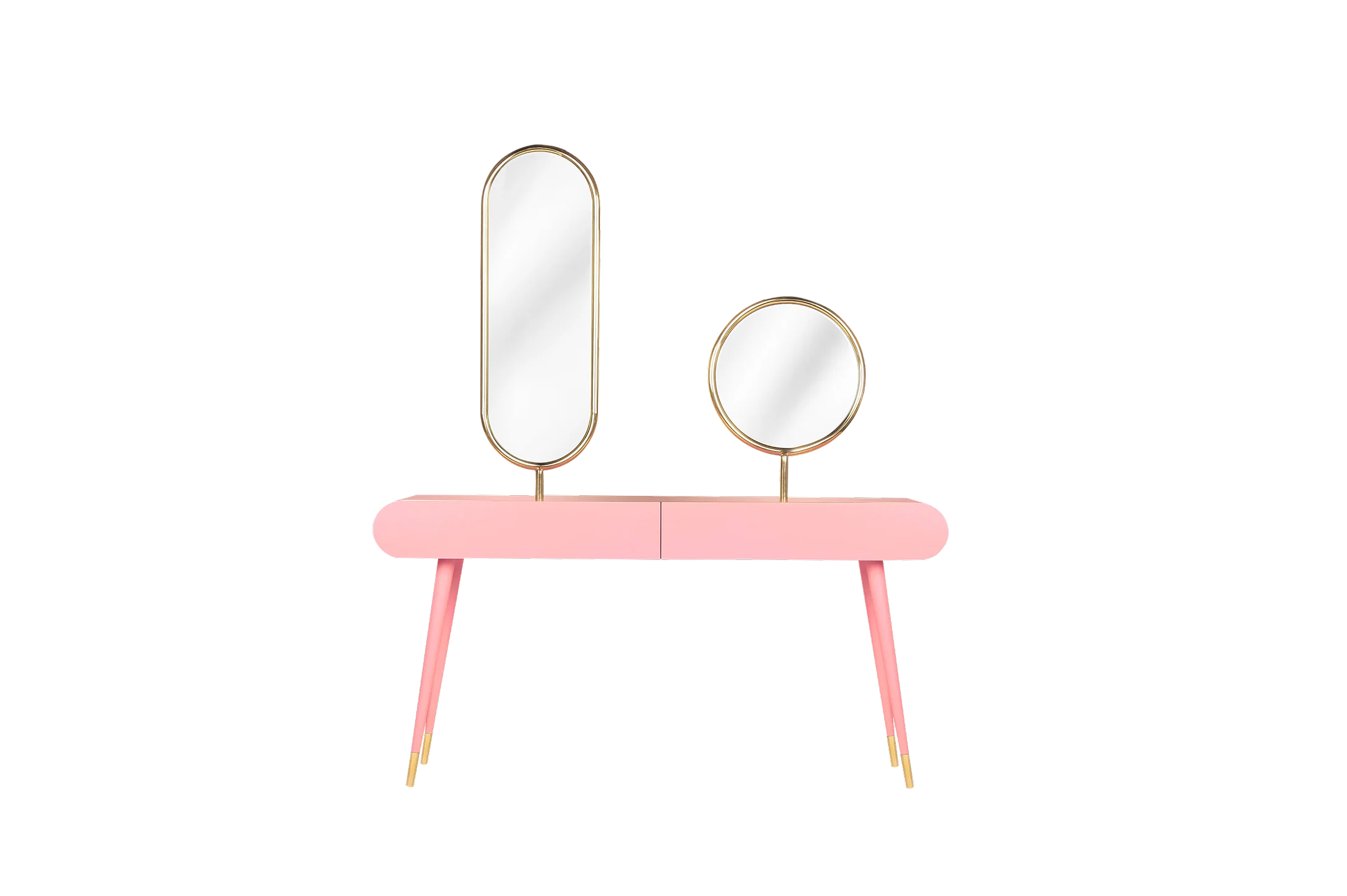 Grace Dressing Table handcrafted luxury vanity with elegant curves, brass details and artisanal craftsmanship for contemporary interiors