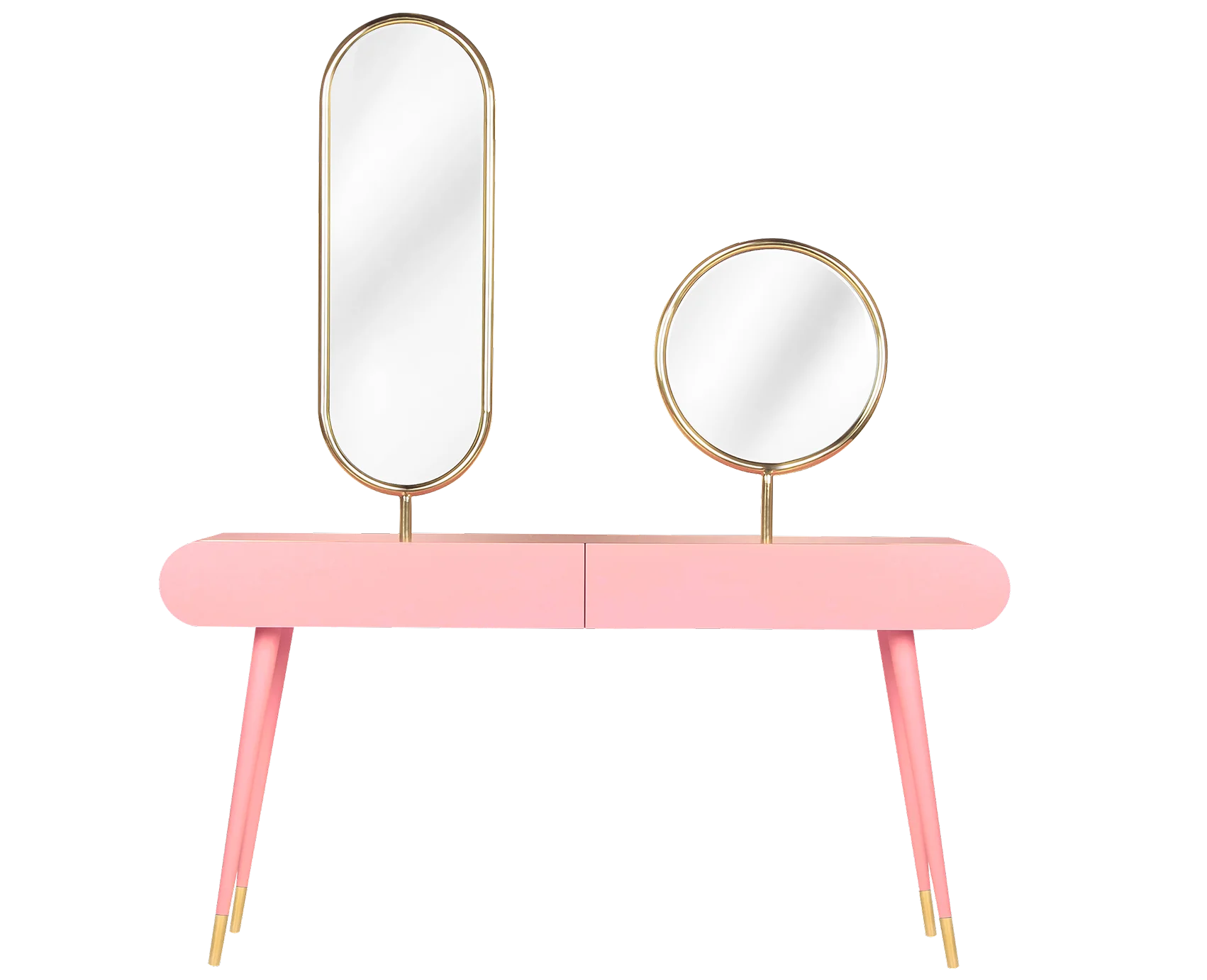 Grace Dressing Table handcrafted luxury vanity with elegant curves, brass details and artisanal craftsmanship for contemporary interiors