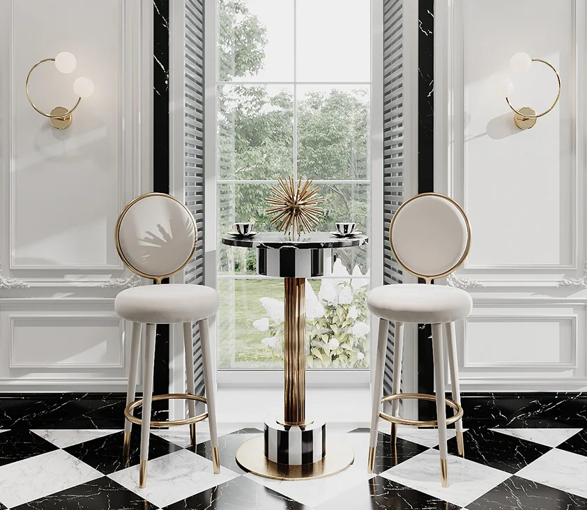 Black&White Living Room Corner with