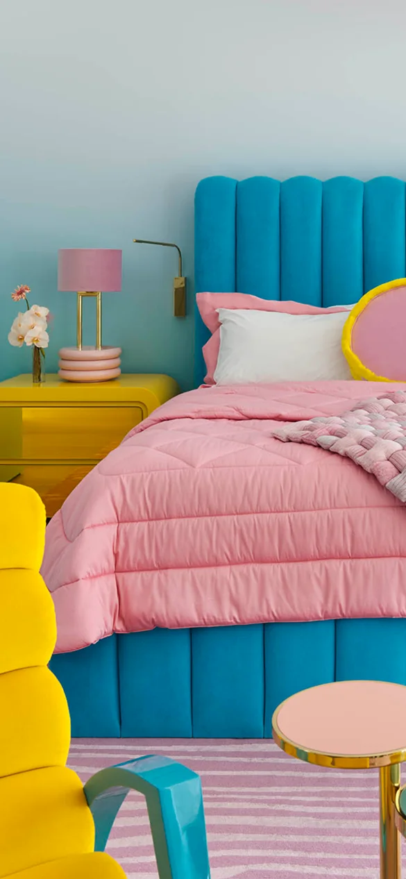 Marshmallow Table Lamp with rounded playful design and softly diffused light for modern and luxury interiors.