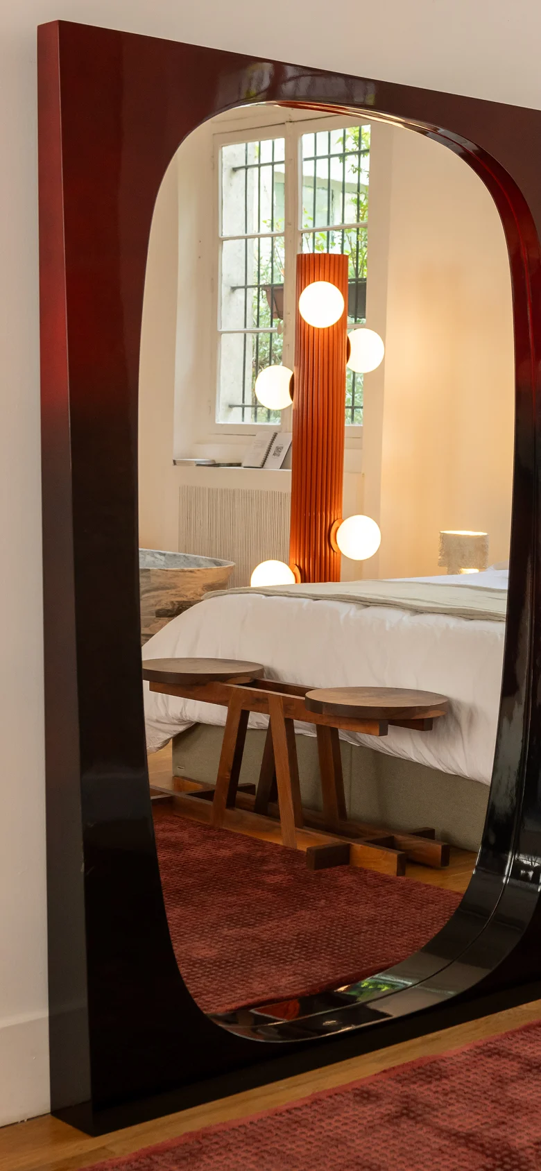 Kleos Floor Lamp with sleek sculptural design, premium materials, and a meticulously crafted lampshade for modern and luxury interiors