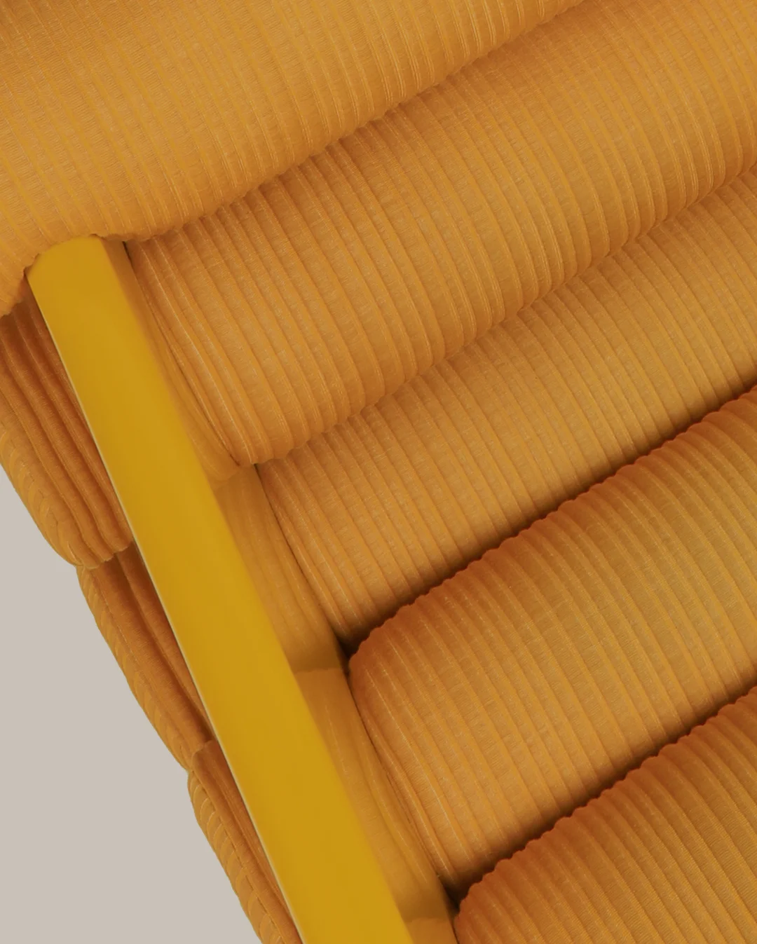 Charles Armchair with classic silhouette, two lacquered side legs, five upholstered rolls for seat and backrest, covered in premium fabrics, a statement piece for modern and high-end interiors