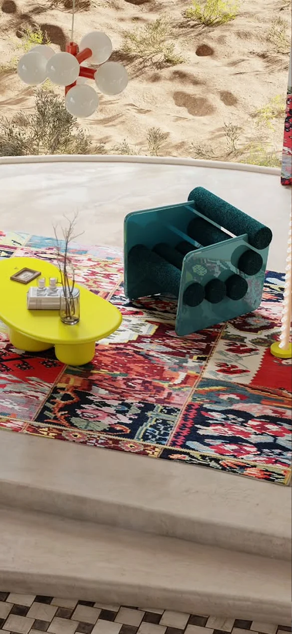 Charles Armchair with classic silhouette, two lacquered side legs, five upholstered rolls for seat and backrest, covered in premium fabrics, a statement piece for modern and high-end interiors