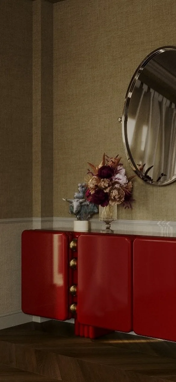 Monolithic Sideboard handcrafted luxury furniture with bold geometric design and artisanal craftsmanship for contemporary modern interiors