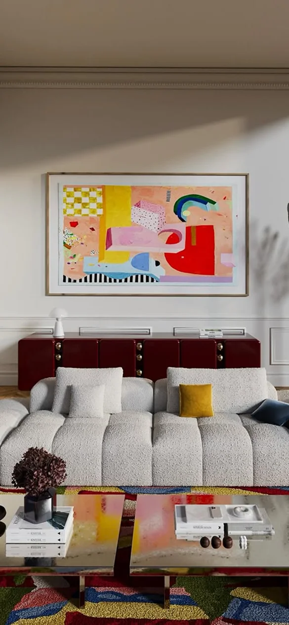 Monolithic Sideboard handcrafted luxury furniture with bold geometric design and artisanal craftsmanship for contemporary modern interiors