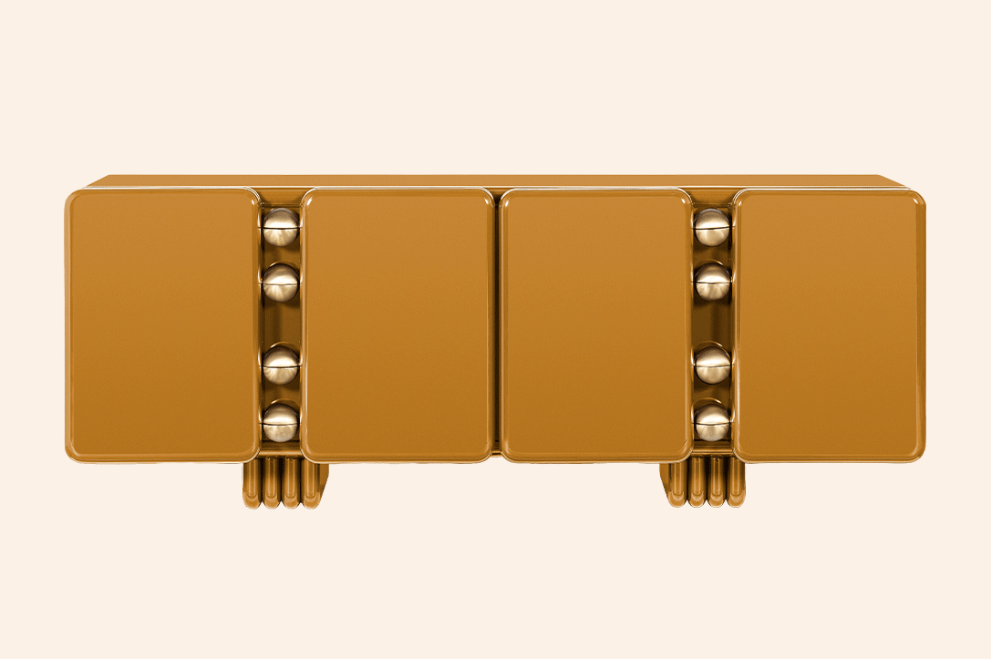 Monolithic Sideboard handcrafted luxury furniture with bold geometric design and artisanal craftsmanship for contemporary modern interiors