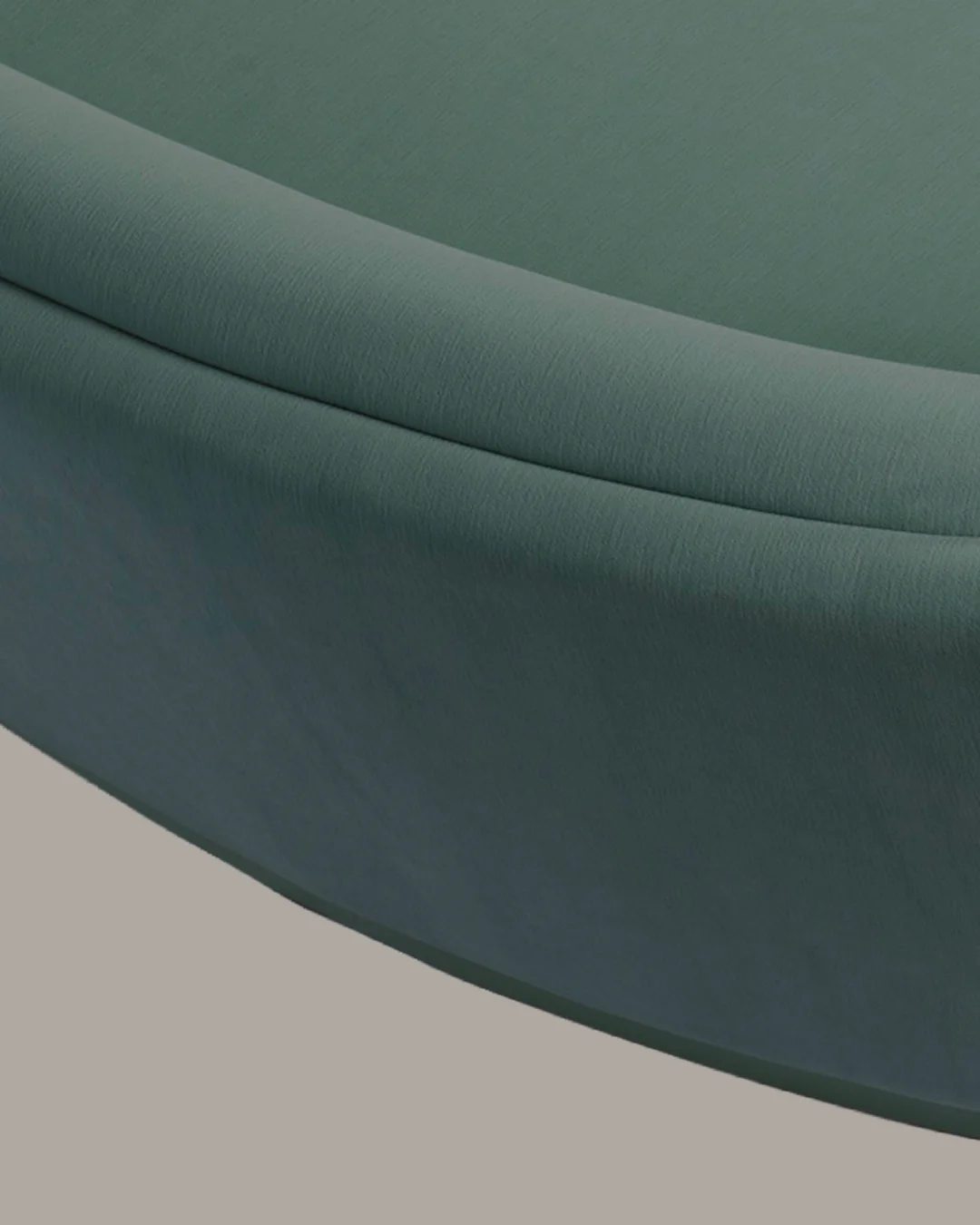 Plump Sofa by Royal Stranger, fully upholstered luxury sofa with flowing curves, sculpted backrest, plush comfort and contemporary elegance for high-end interiors.