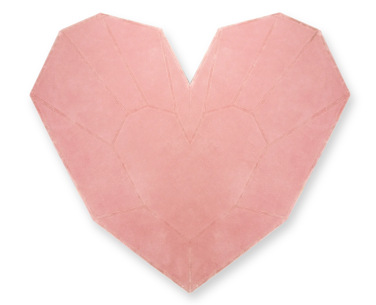 Queen Heart designer rug in luxurious wool and lyocell blend with sculpted textures and soft reliefs, enhancing modern interiors