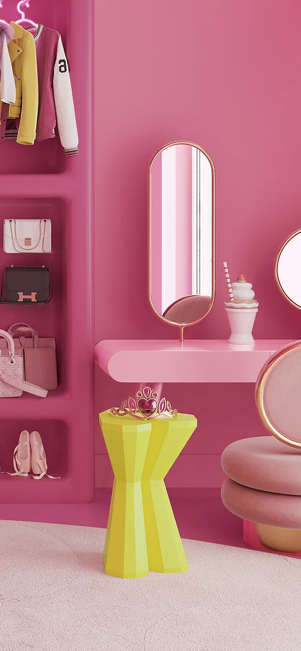 Queen Heart Medium Table handcrafted luxury side table with heart-shaped base and contemporary design in gold or silver leaf finishes